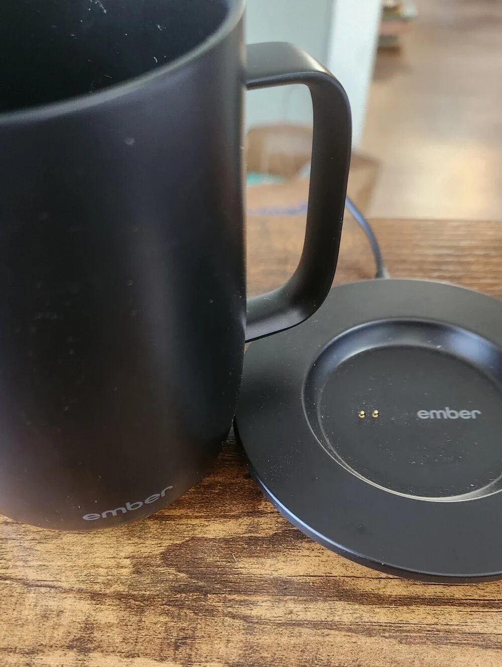 Ember Smart Mug Black Temperature Control Mug with Charging Coaster - 14 oz